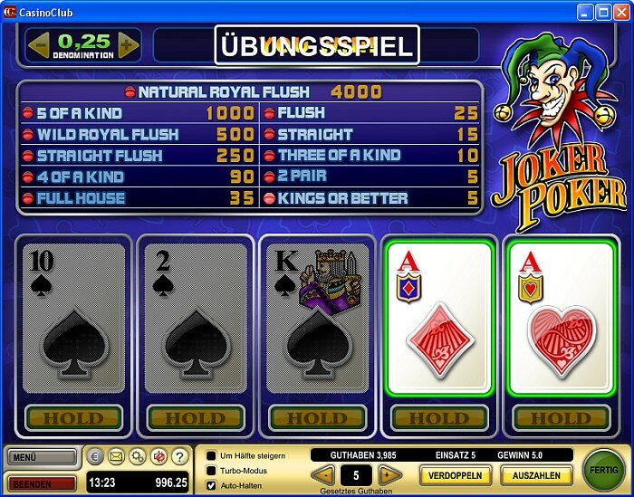 Casino Club Video Poker